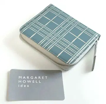 MARGARET HOWELL 트리돈 라운드 지퍼 접이식 지갑