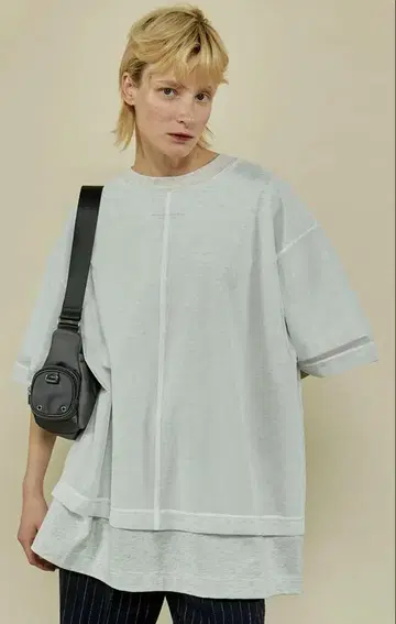 메종 스페셜 레이어드 튤 티셔츠