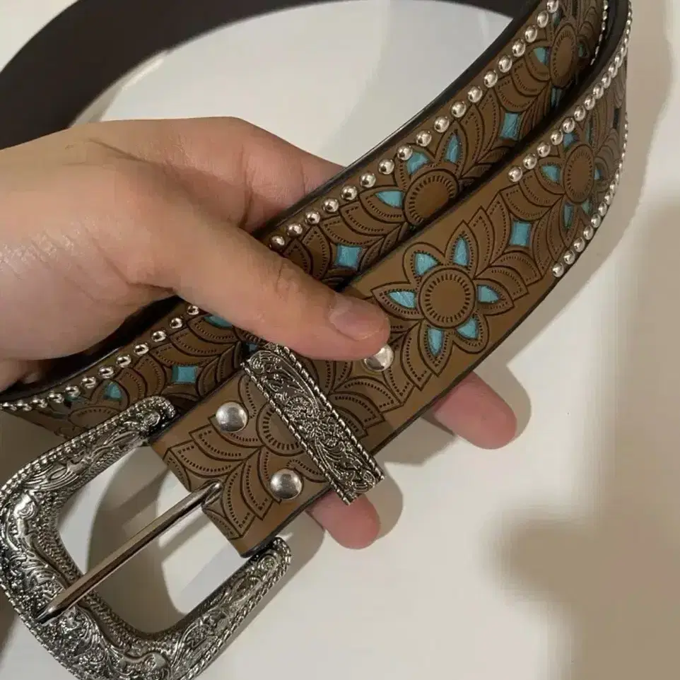 ●DOFFJASON● Simple Western Hard Leather Belt Dark Brown DJ MUSINSA | DOFFJASON Premium Simple Western Hard Leather Belt
