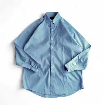 J.Crew 버튼 다운 셔츠 긴팔 색스 블루 L 90's