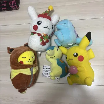 포켓몬 봉제 인형 피카츄 누오 히노아라시 눈사람 피카츄