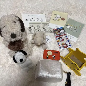 스누피 묶음 판매 봉제 인형 엽서