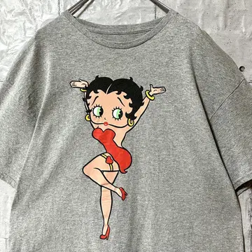 구제 의류 티셔츠 베티 붑 Betty Boop 빈티지 반팔 구하기 어려움