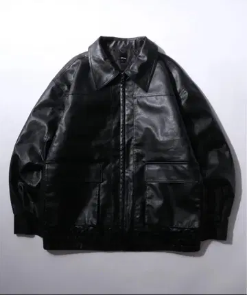Synthetic Leather A-2 Jacket/오버 사이즈