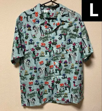 썸머 소닉 SUMMER SONIC 20주년 알로하 셔츠 파랑 블루 반팔