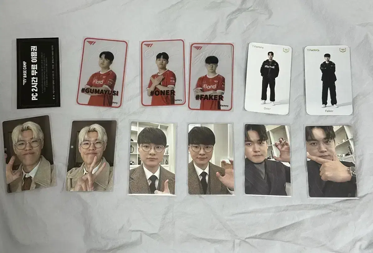 T1 T1 Owner Faker Gumayusi Seasons Greetings Transparent Poca Bulk WTS