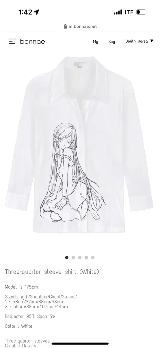 bonnae Three-quarter sleeve shirt