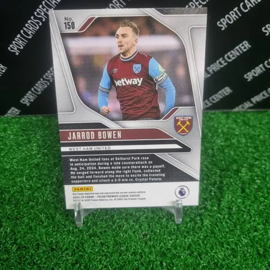 24-25 Panini Prizm West Ham United Jarrod Bowen Soccer Card