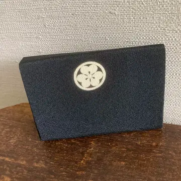 명함지갑 블랙 카타바미 쿠즈시 가몬