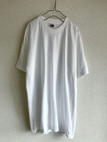 데드스탁 90s 프룻 오브 더 룸 무지 티셔츠 00s 화이트