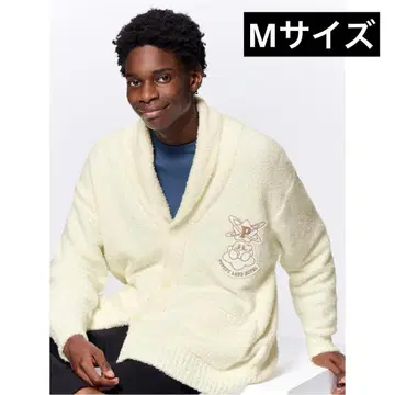 커비 gu 모코모코 느낌 라운지 가디건 화이트 화이트 M