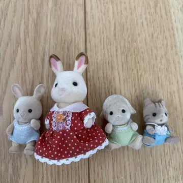 실바니안 패밀리 인형 본체 4개 세트