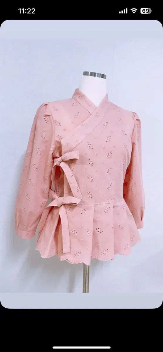 Embroidered Blouse Jeogori (New) Size 66