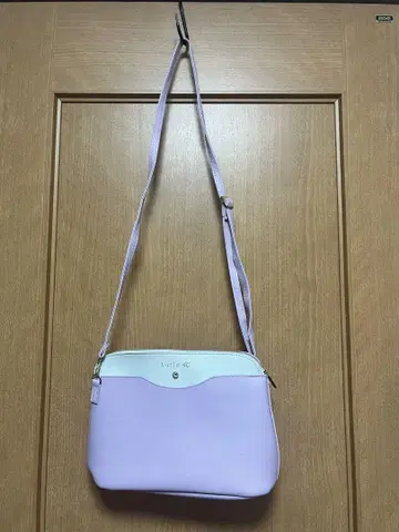 연보라색 숄더백