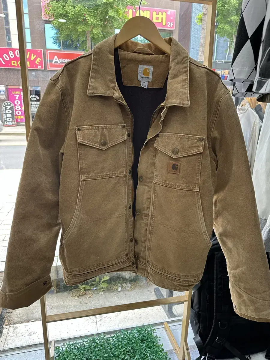 칼하트 브라운 셔츠 자켓 M