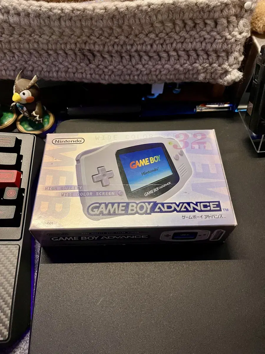 닌텐도 정품 게임보이어드밴스 gba 화이트 순정 백라이트 ags101