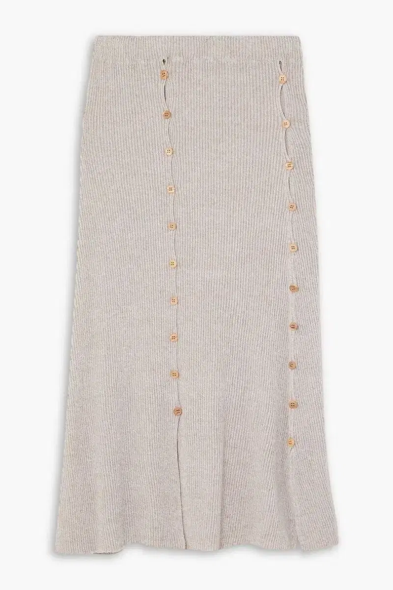 Baserange Lew Ribbed Skirt M Oat Color