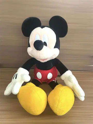 미키 마우스 연미복 특대형 봉제 인형 약 60cm 사인 포함
