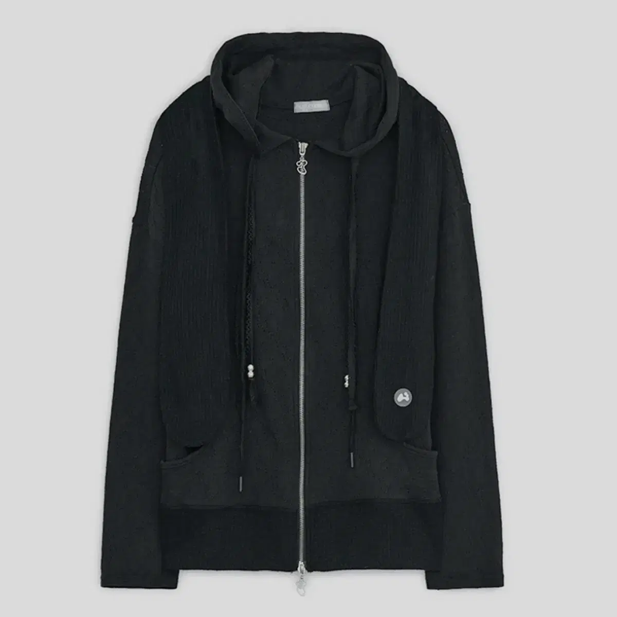 Hug Your Skin Detachable Round Jacket Charcoal on Bunjang