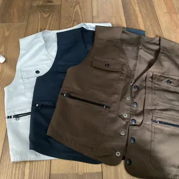 작업복 조끼 베스트 3개 세트