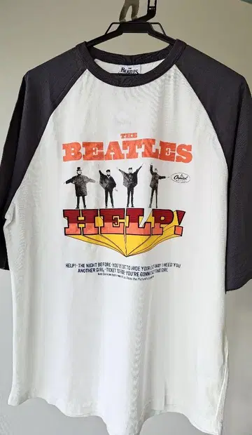 THE BEATLES 비틀즈 티셔츠 래글런 롱 T help