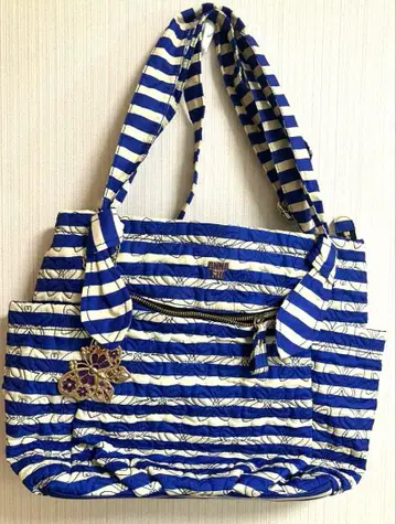 ANNA SUI 안나수이 참 포함 가방 가방 나비 보더 무늬 여름