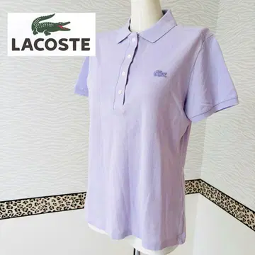 LACOSTE 라코스테 반팔 피케 셔츠 보라색 악어 라벤더 컬러