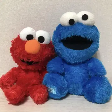 엘모 & 쿠키 몬스터 봉제 인형 [세서미 스트릿]