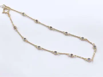 새상품 K10 탄자나이트 팔찌 17cm 10금