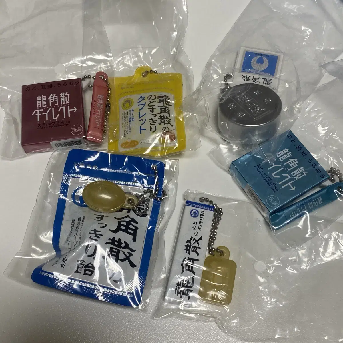 Bandai Throat Candy Miniature Gacha 6 Types