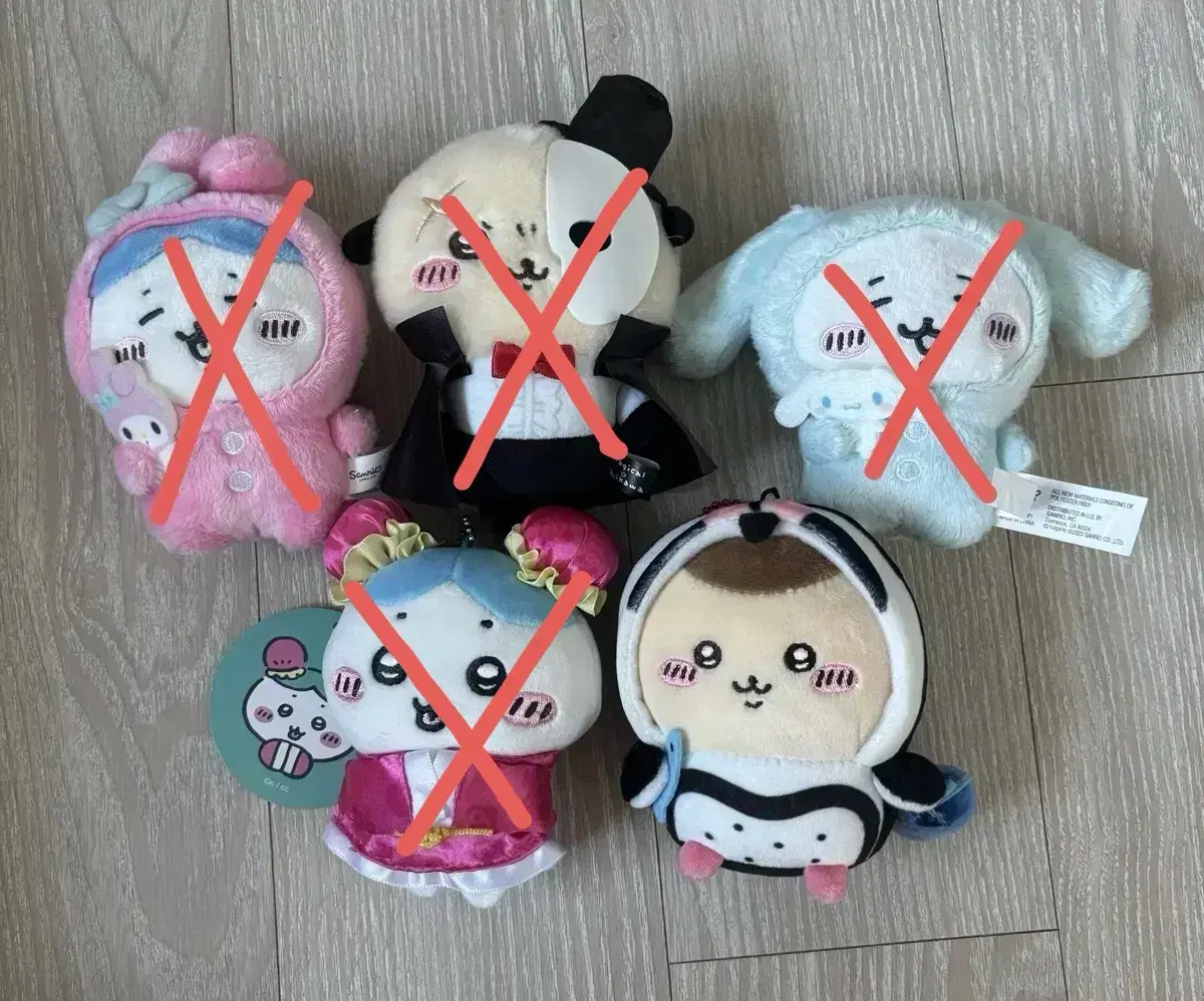 먼작귀 치이카와 산리오 인형 하치와레 랏코 치이카와 쿠리만쥬