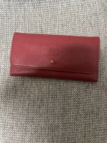 일비종떼 가죽 빨간색 장지갑