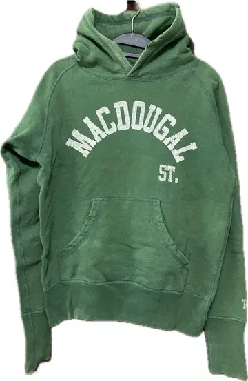 TMT MACDOUGAL ST. 데미지 페드 후드티 그린