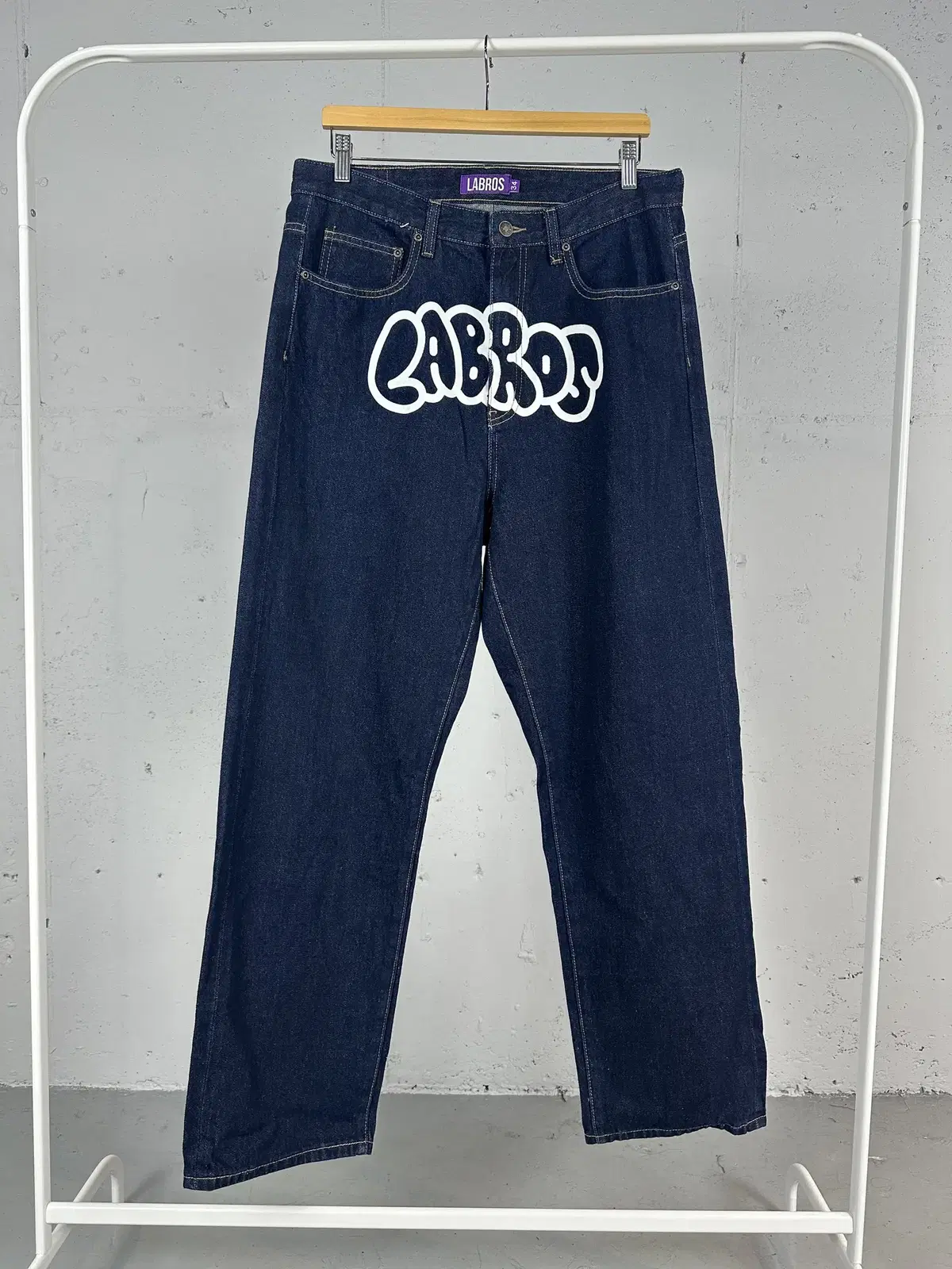Labros Bubble Logo Denim Pants