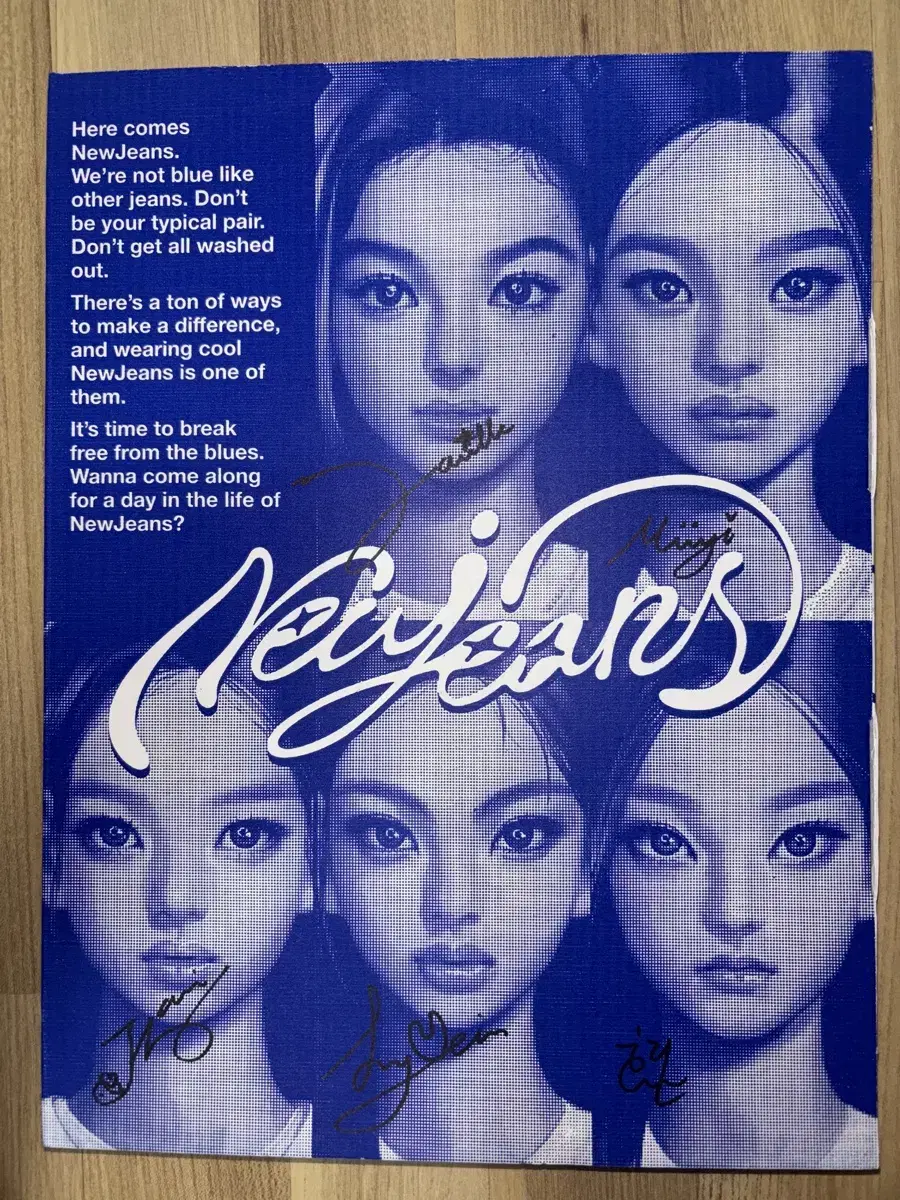NewJeans Autographed Bluebook Group Album Full Set