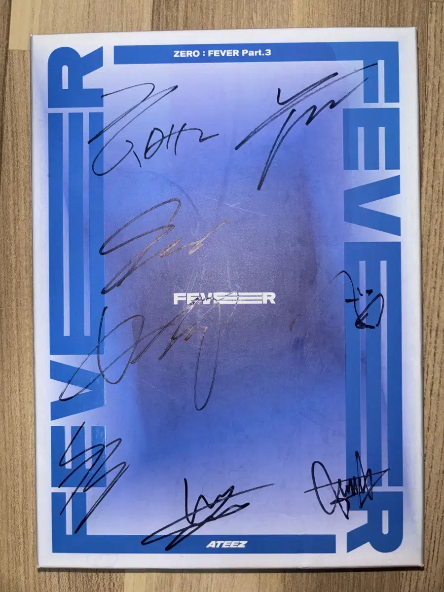 Ateez Fever Autographed Promotional Album