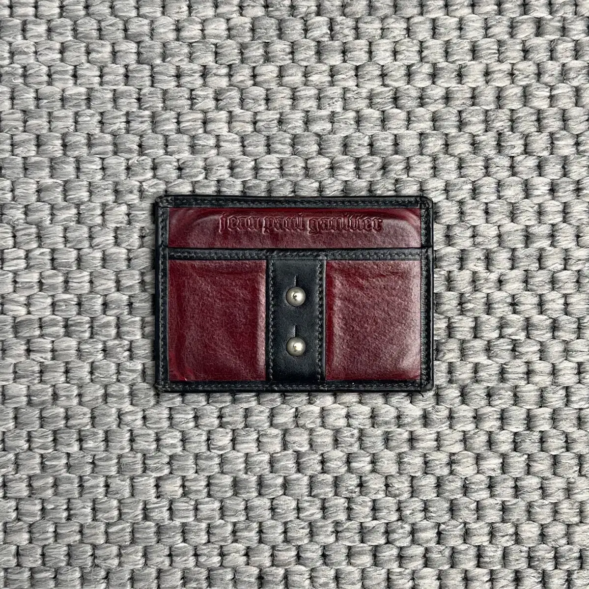 Jean Paul GAULTIER ヴィンテージ ガンメタル ウォレット Jean Paul