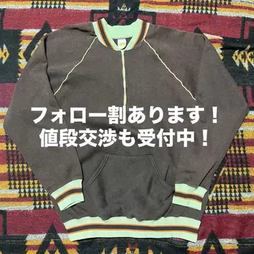 초레어 70s RUSSEL HALFZIP SWEAT 포켓 포함