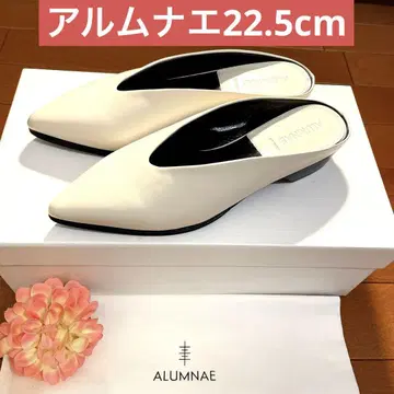 새상품급! 알무나에 ALUMNAE 뮬 펌프스 22.5cm 화이트