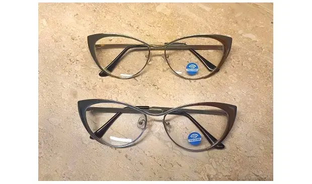 Cats Eye Metal Frame Fashion Glasses Gold Silver (New)