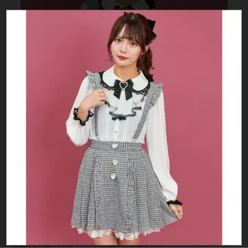 시크릿허니 서스펜더 스커트
