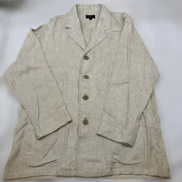 린넨 혼방 베이지 테일러드 자켓