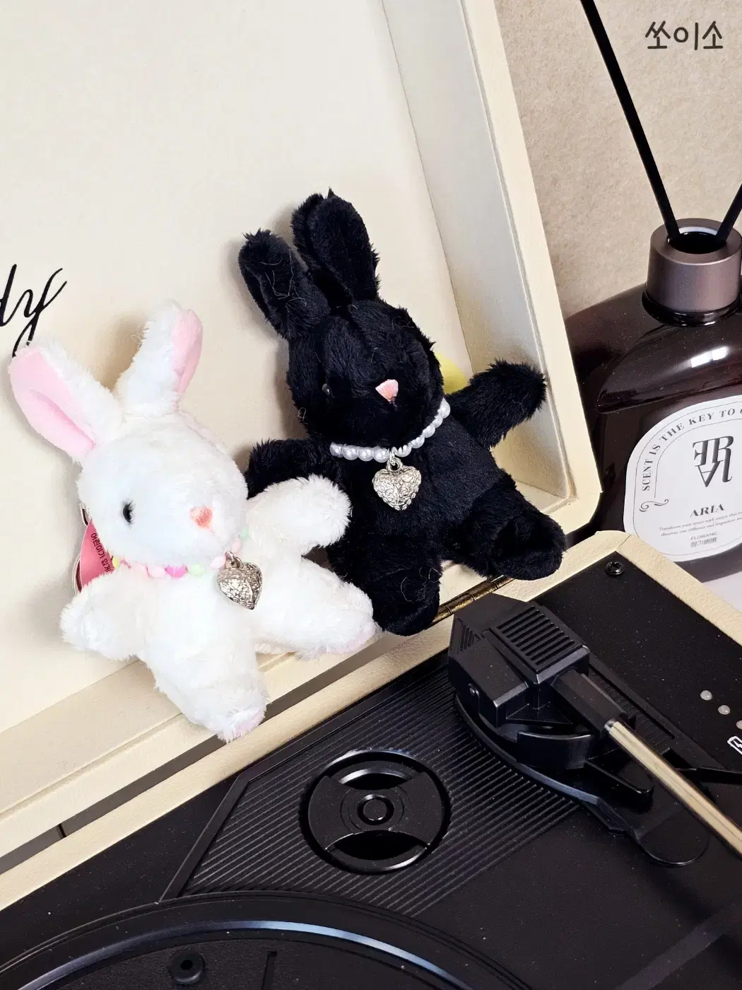 미니 토끼 인형 키링
