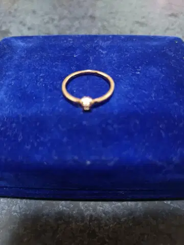 10 금, 7 호, 0, 05 다이아 골드 링