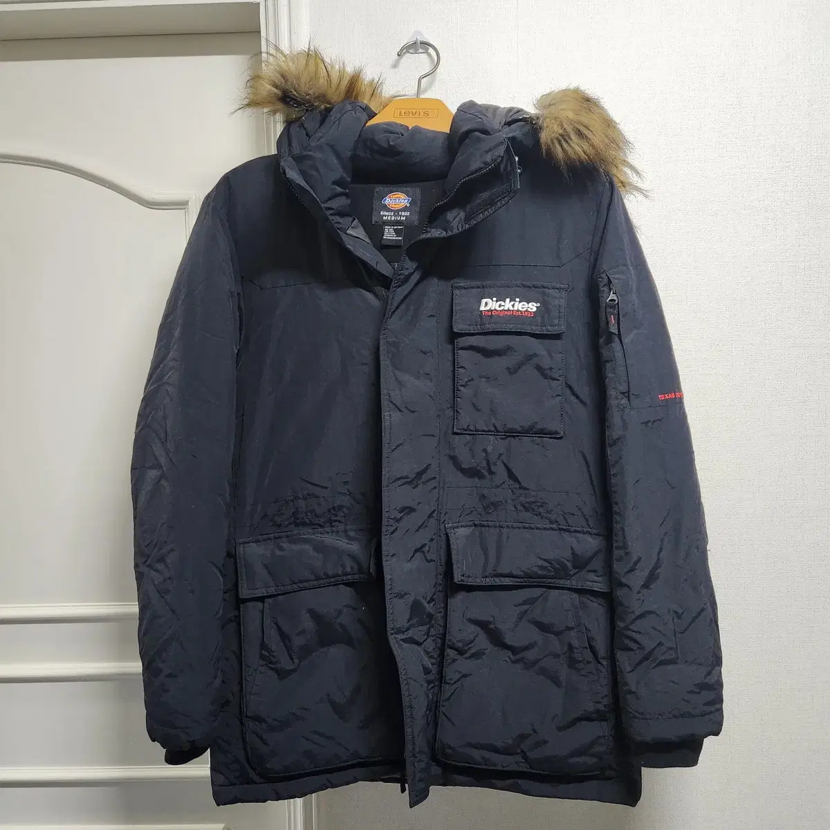 [M] DICKIES 디키즈 패딩자켓, 블랙,