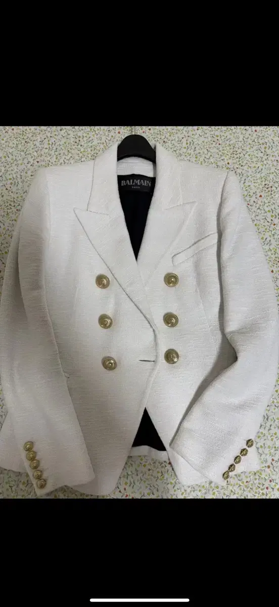 Balmain Jacket White Tweed Blazer