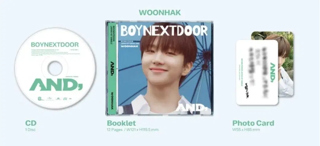 Boynextdoor Woonhak Japanese Album AND, Individual Vahn WTS