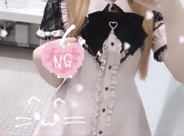 Secret Honey 시크릿허니 리본 레이스 셋업 핑크 블랙 지뢰계