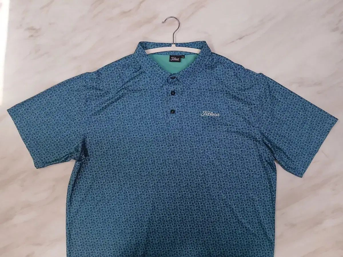 타이틀리스트 남성용 기능성 냉감 반팔 카라티 4XL 어뉴 지포어 PXG