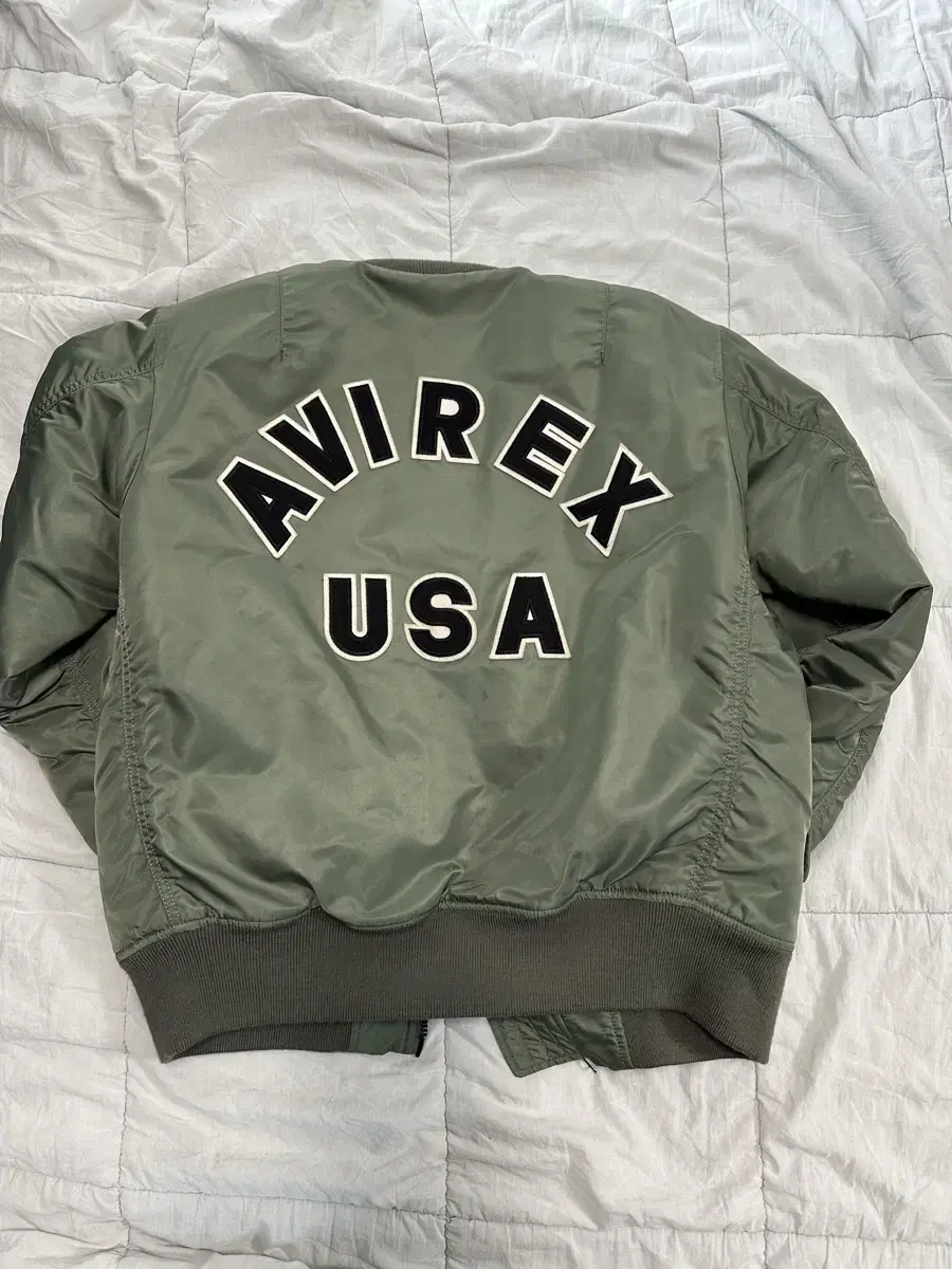[XL] Avirex MA-1 Logo Basic Sage